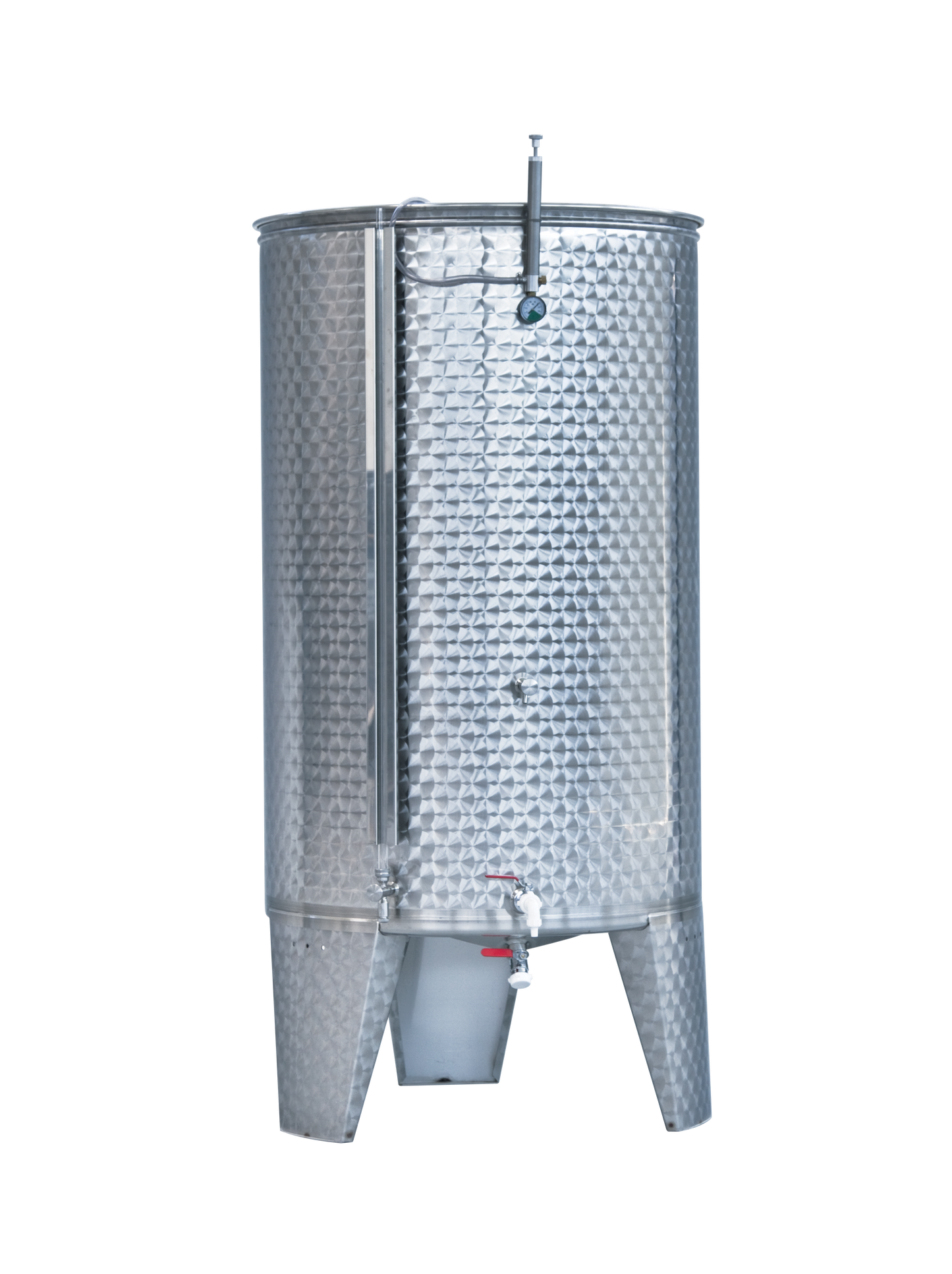 TANK PNEUMATIC SYSTEM FLAT BOTTOM ON WELDED FEET - FVPP