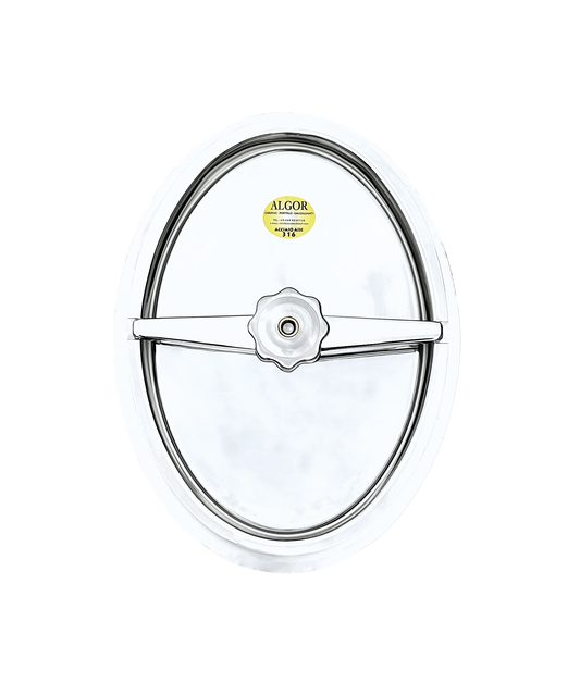 PORTA OVALE PER BOTTE IN LEGNO - 110/A